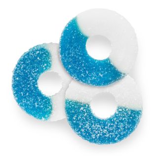 ALBANESE GUMMI BLUE RASPBERRY RINGS