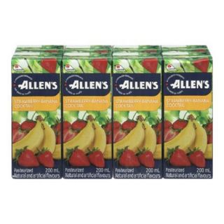 ALLENS TETRA STRAW BANANA - 200 ML X 8 cans