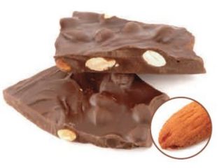 CHOCOLATE ALMOND BARK SQUARES (Dark)