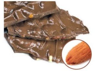 CHOCOLATE ALMOND BARK SQUARES (Milk)     