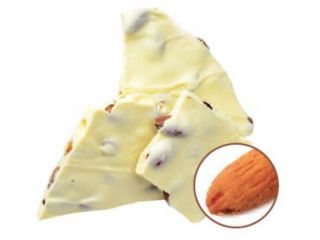 CHOCOLATE ALMOND BARK - WHITE               