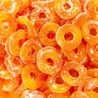 CANADA CANDY CO.SWEET PEACH RINGS (4x2.5kg/Bags)