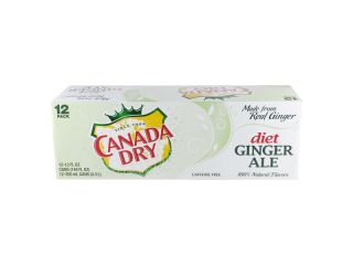 CANADA DRY DIET GINGERALE - 355 ML X 12 cans