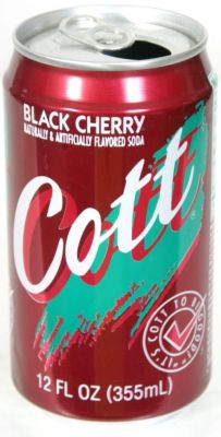 COTT BLACK CHERRY SODA - 355 ML X 12 cans