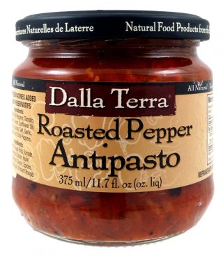 DALLA TERRA ROASTED PEPPER ANTIPASTA