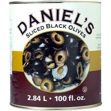 SLICED BLACK OLIVES