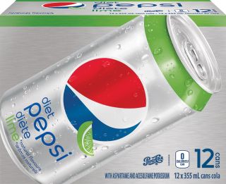 DIET PEPSI LIME - 355 ML X 12 cans