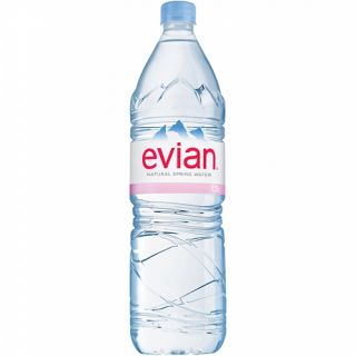 EVIAN NATURAL SPRING WATER-1.5 LT X 12 bottles