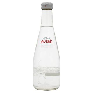 EVIAN NATURAL SPRING WATER GLASS-330 ML X 20 Bottles