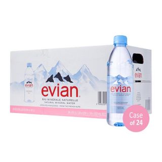 EVIAN SPRING WATER PLASTIC BOTTLES -  330 ML X 24 