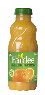 FAIRLEE ORANGE 100 PERCENT JUICE PLSTC