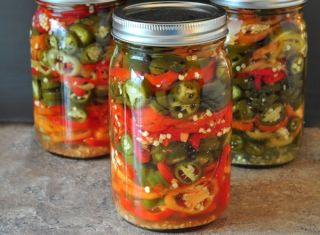 PICKLED RED HOT PEPPERS