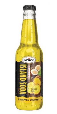GRACE ISLAND SODA PINEAPPE DRINK - 2 LT X 1 bottles