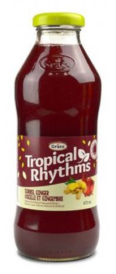 GRACE TROPICAL RHYTHMS SORREL GINGER - 473 ML X 12 cans