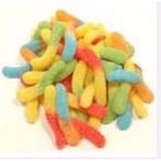  NEON SOUR WORMS - MINI 2" 