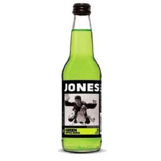 JONES SODA -  GREEN APPLE - 355 ML X 12 GLASS BOTTLES