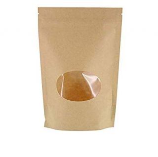 BAG PAPER WINDOW KRAFT 1/2LB - 25PC 