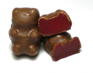 MILK CHOCOLATE COVERED GUMMI BEARS