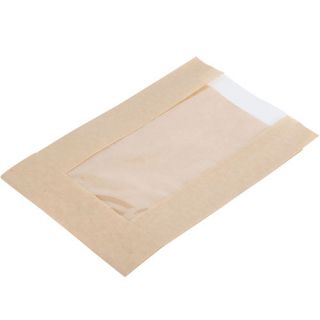 MPC WINDOW BREAD BAG BROWN 4X2X24 