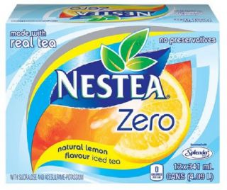 NESTEA ZERO NATURAL LEMON - 341 ML X 12 bottles