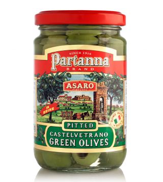 GREEN PITTED OLIVES