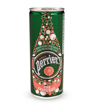 PERRIER SLIM CANS PINK GRAPEFRUIT - 3x8x330 ML