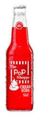 POP SHOPPE RED CREAM SODA - 12x355 ML BOTTLES