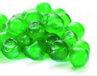 GLACED CHERRIES GREEN WHOLE & BROKEN 