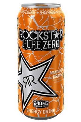 ROCKSTAR MANDARIN ORANGE PURE ZERO - 473 ML X 12 cans