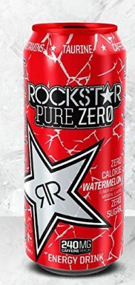 ROCKSTAR PURE ZERO WATERMEON - 473 ML X 12 cans