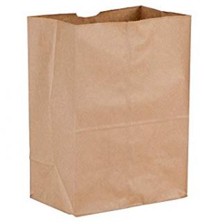 PLAIN BROWN 10LB GROCERY BAGS 