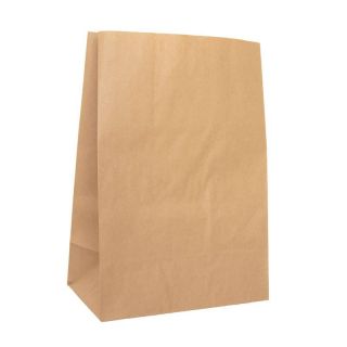 PLAIN BROWN GROCERY BAGS 20LB 