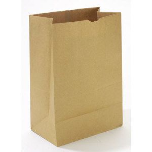 PLAIN BROWN GROCERY BAGS 2LB 