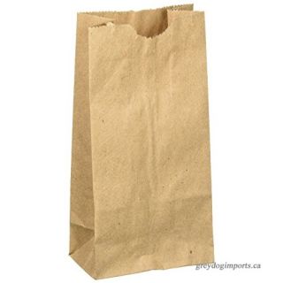 PLAIN BROWN GROCERY BAGS 6LB 