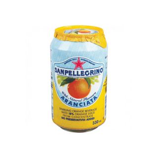 SAN PELLEGRINO ARANCIATA CANS - 24x330ML