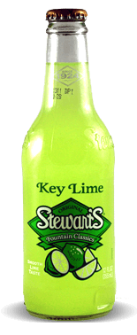 STEWARTS KEY LIME SODA - 355ML x 4 BOTTLES