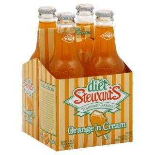 STEWARTS DIET CREAM SODA - 355 ML x 4 BOTTLES