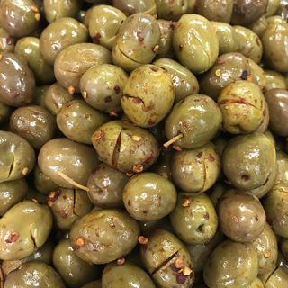 GREEN OLIVES CRACKED SUPER