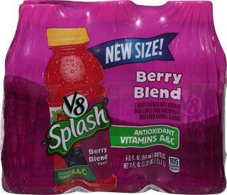 V8 SPLASH BERRY BLEND - 12x473 ML