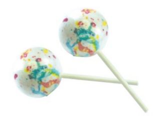  1 3/4" Jawbreaker - Candy Center - on a stick 